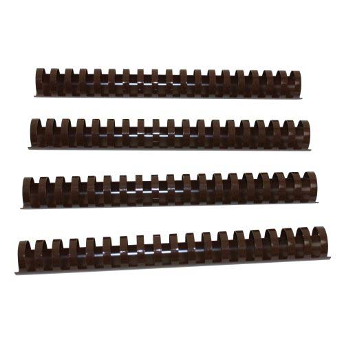 1-1/8" Brown Plastic Binding Combs - 50pk