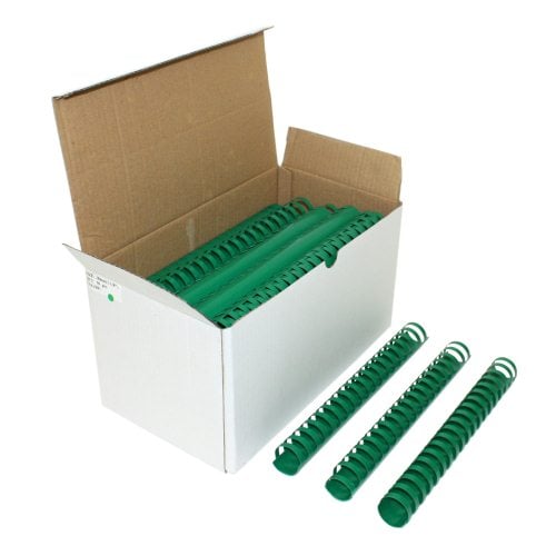 1-1/8" Green Plastic Binding Combs - 50pk