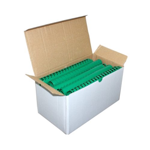 1-1/8" Green Plastic Binding Combs - 50pk