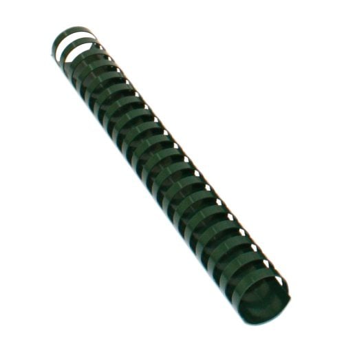 1-1/8" Hunter Green Plastic Binding Combs - 50pk