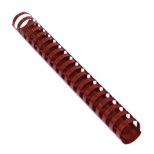 1-1/8" Maroon Plastic Binding Combs - 50pk