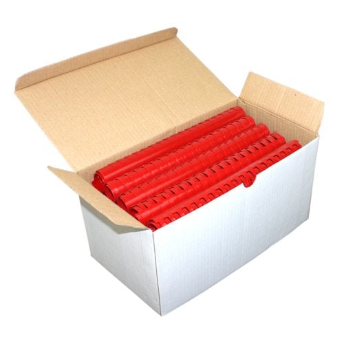 1-1/8" Red Plastic Binding Combs - 50pk