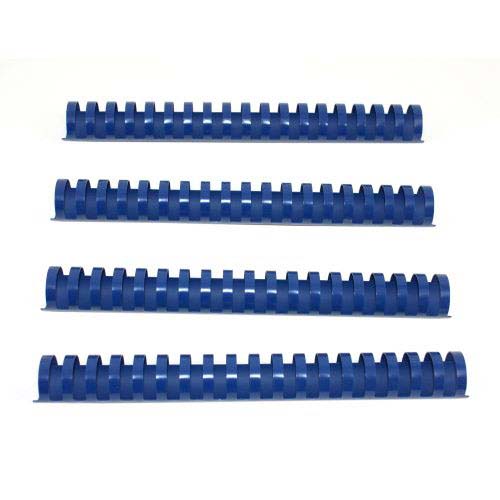 1-1/8" Royal Blue Plastic Binding Combs - 50pk