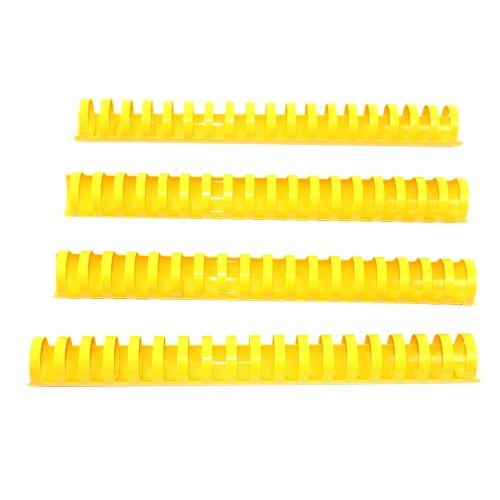 1-1/8" Yellow Plastic Binding Combs (50pk) - Clearance Sale
