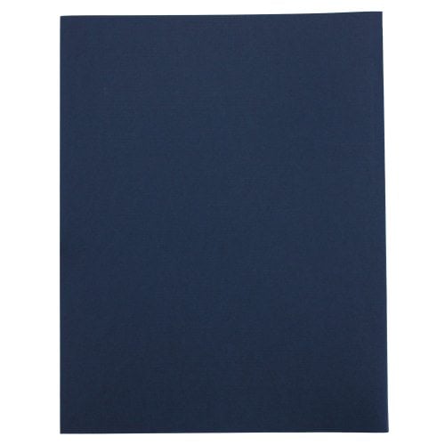 1/16" Navy Linen Thermal Binding Utility Covers (Clear Gloss Front) - 100pk