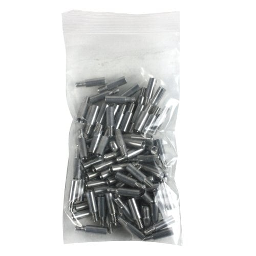 1/2" Silver Aluminum Screw Post Extensions - 100pk