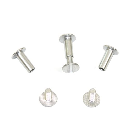 1/2" Silver Aluminum Screw Posts - 1000pk