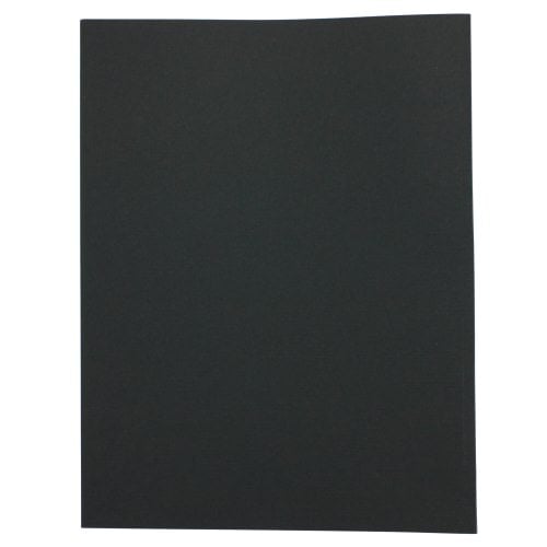 1/2" Black Linen Thermal Binding Utility Covers (Clear Gloss Front) - 100pk