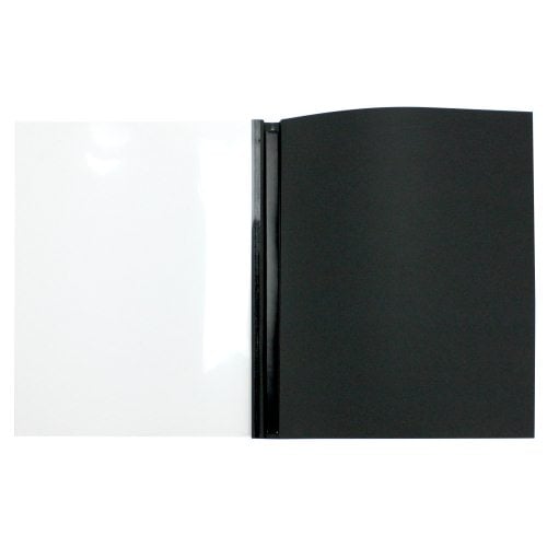 1/2" Black Linen Thermal Binding Utility Covers (Clear Gloss Front) - 100pk