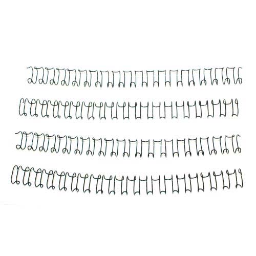 1/2" Black Spiral-O 19 Loop Wire Binding Combs - 100pk