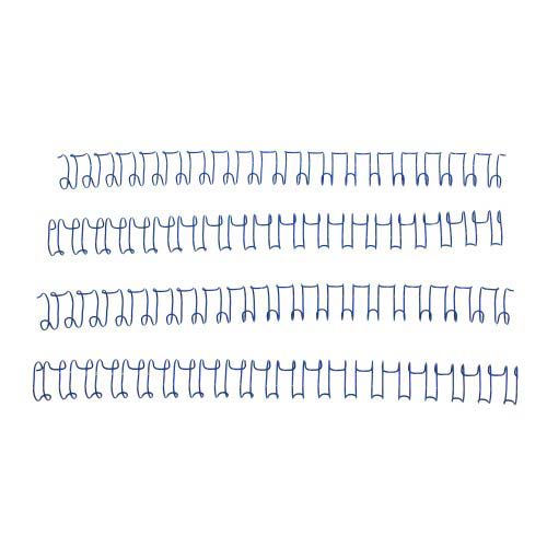 1/2" Blue Spiral-O 19 Loop Wire Binding Combs - 100pk