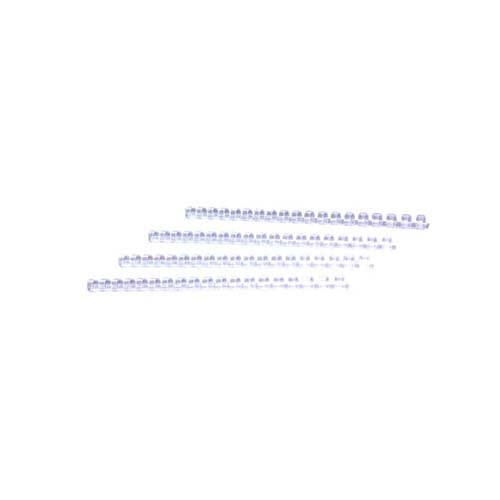 1/2" Clear Plastic Binding Combs - 100pk