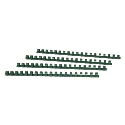 1/2" Hunter Green Plastic Binding Combs - 100pk