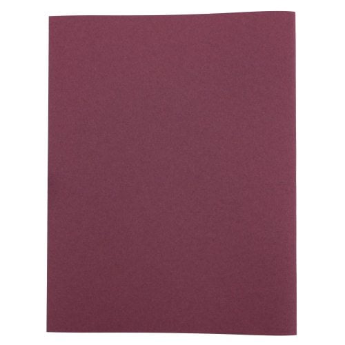 1/2" Maroon Linen Thermal Binding Utility Covers (Clear Gloss Front) - 100pk