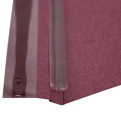1/2" Maroon Linen Thermal Binding Utility Covers (Clear Gloss Front) - 100pk