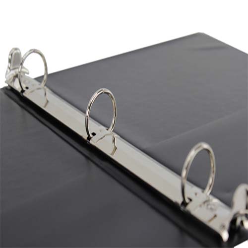 2.5" Premium Black Round Ring Clear View Binders - 12pk
