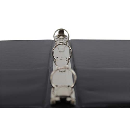2.5" Premium Black Round Ring Clear View Binders - 12pk