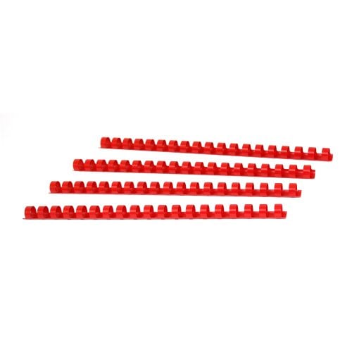 1/2" Red Plastic Binding Combs - 100pk