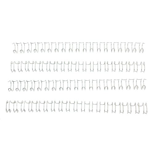 1/2" Silver Spiral-O 19 Loop Wire Binding Combs - 100pk