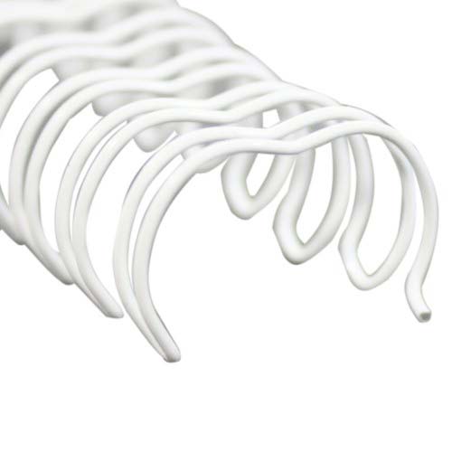 1/2" White Spiral-O 19 Loop Wire Binding Combs - 100pk