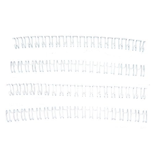 1/2" White Spiral-O 19 Loop Wire Binding Combs - 140pk