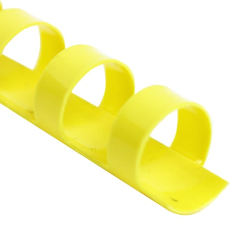 1/2" Yellow Plastic Binding Combs - 100pk