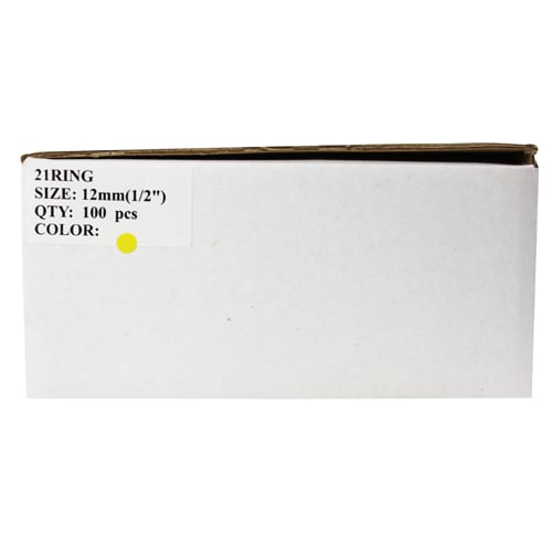 1/2" Yellow Plastic Binding Combs - 100pk