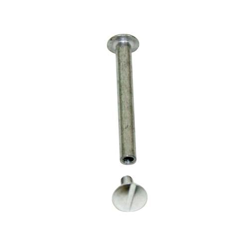 1-3/4" Silver Aluminum Screw Posts - 100pk