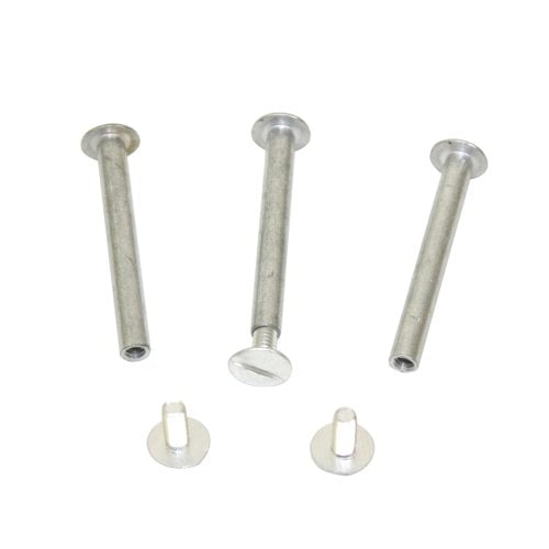 1-3/4" Silver Aluminum Screw Posts - 100pk