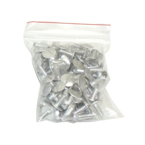 1-3/4" Silver Aluminum Screw Posts - 100pk