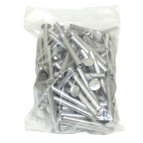 1-3/4" Silver Aluminum Screw Posts - 100pk