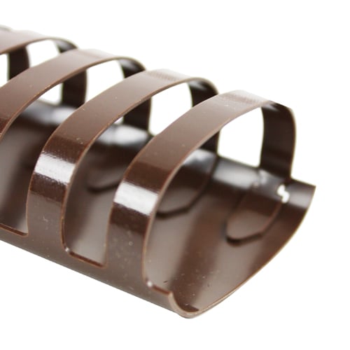 1-3/4" Brown Plastic Binding Combs - 50pk
