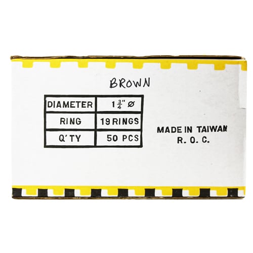 1-3/4" Brown Plastic Binding Combs - 50pk