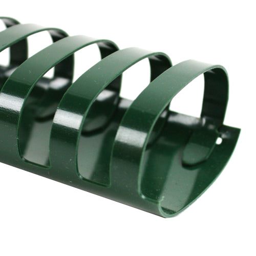 1-3/4" Hunter Green Plastic Binding Combs - 50pk