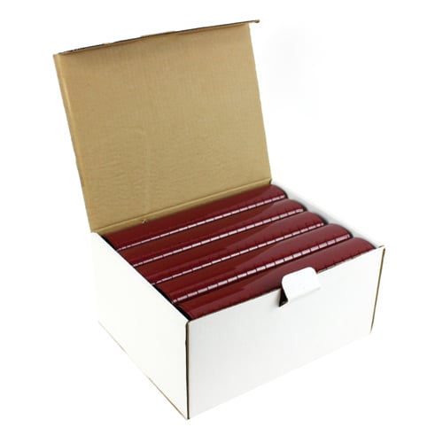1-3/4" Maroon Plastic Binding Combs - 50pk