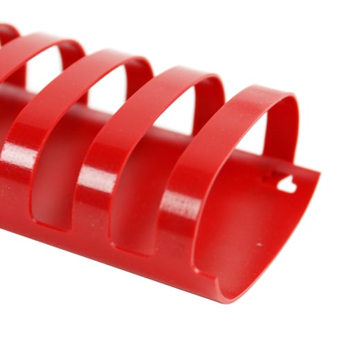 1-3/4" Red Plastic Binding Combs - 50pk