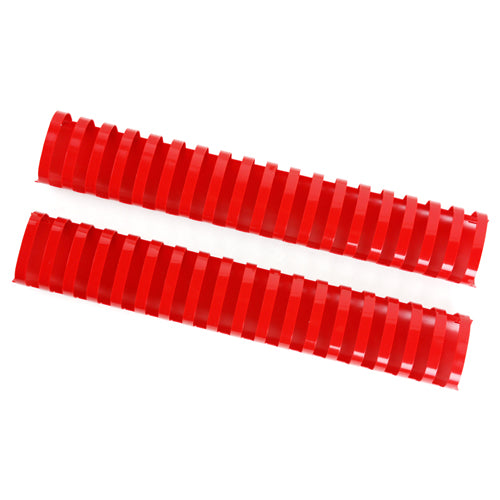 1-3/4" Red Plastic Binding Combs - 50pk