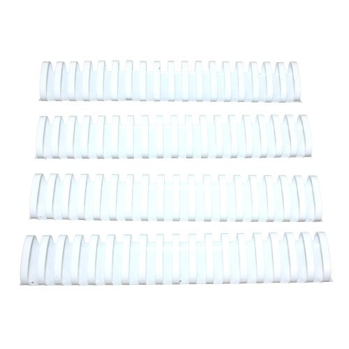 1-3/4" White Plastic Binding Combs - 50pk