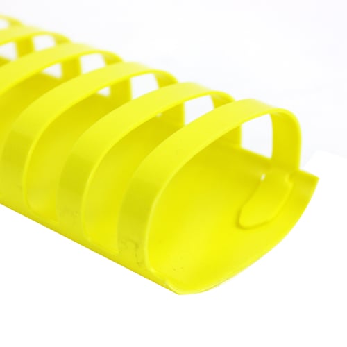 1-3/4" Yellow Plastic Binding Combs - 50pk