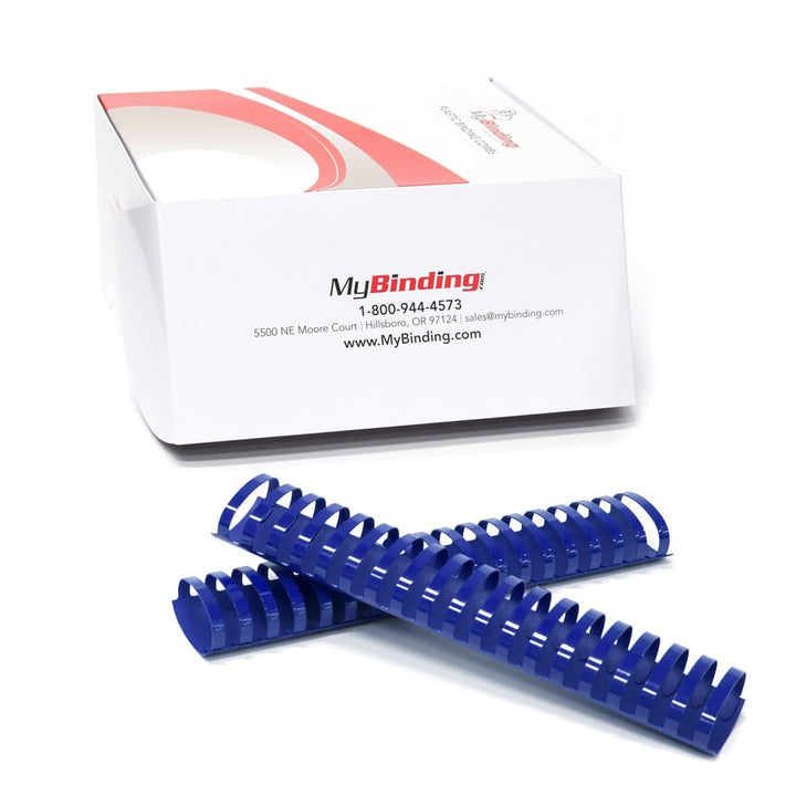 1-3/4" Royal Blue Plastic Binding Combs - 50pk