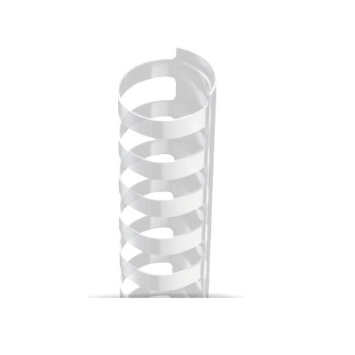 3/8" A4 Size Clear Plastic Binding Combs 21 Rings - 100pk