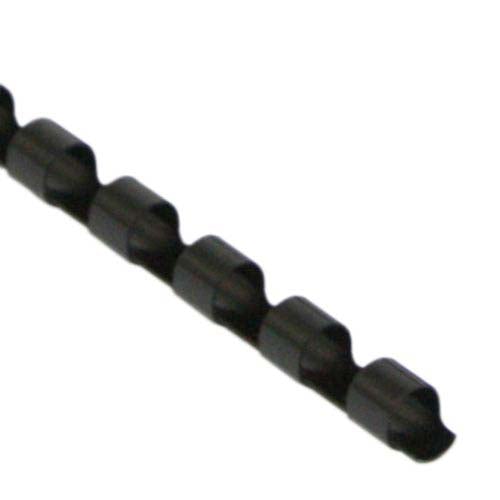1/4" Black Plastic Binding Combs - 100pk