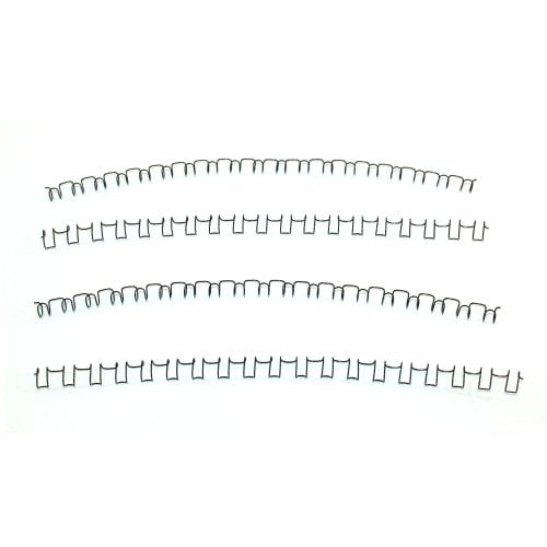 1/4" Black Spiral-O 19 Loop Wire Binding Combs - 100pk