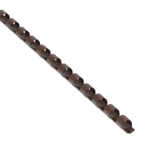 1/4" Brown Plastic Binding Combs - 100pk