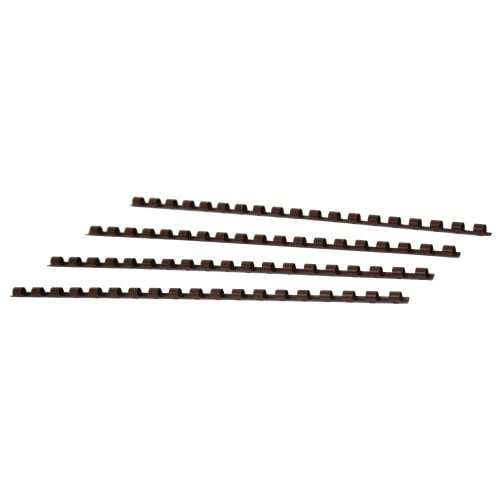 1/4" Brown Plastic Binding Combs - 100pk