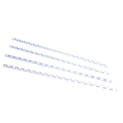 1/4" Clear Plastic Binding Combs - 100pk