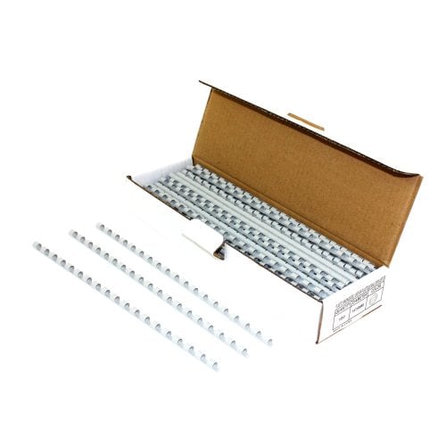 1/4" Grey Plastic Binding Combs - 100pk