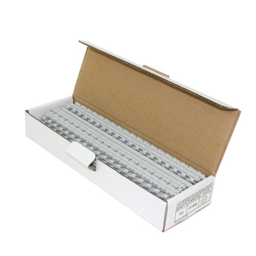 1/4" Grey Plastic Binding Combs - 100pk