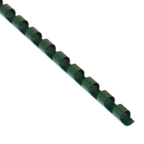 1/4" Hunter Green Plastic Binding Combs - 100pk