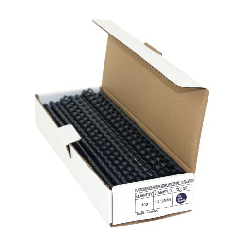 1/4" Navy Plastic Binding Combs - 100pk